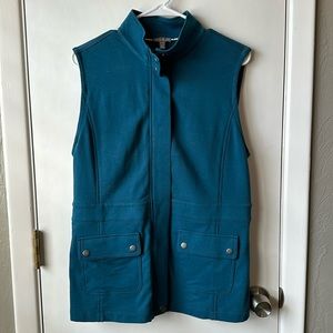 T by Talbots Activewear Cotton Blend Full Zip Vest